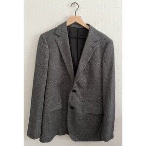 Bonobos Jacket Men 40R Gray Black Houndstooth Blazer Slim Fit Fabric Woven Italy